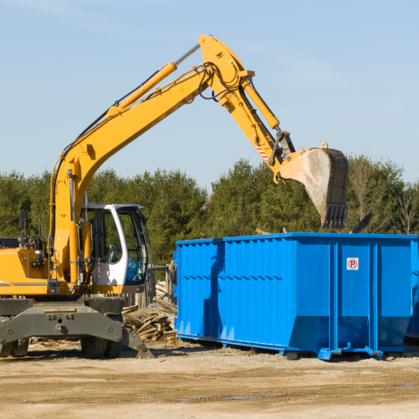 can i request a rental extension for a residential dumpster in Peck